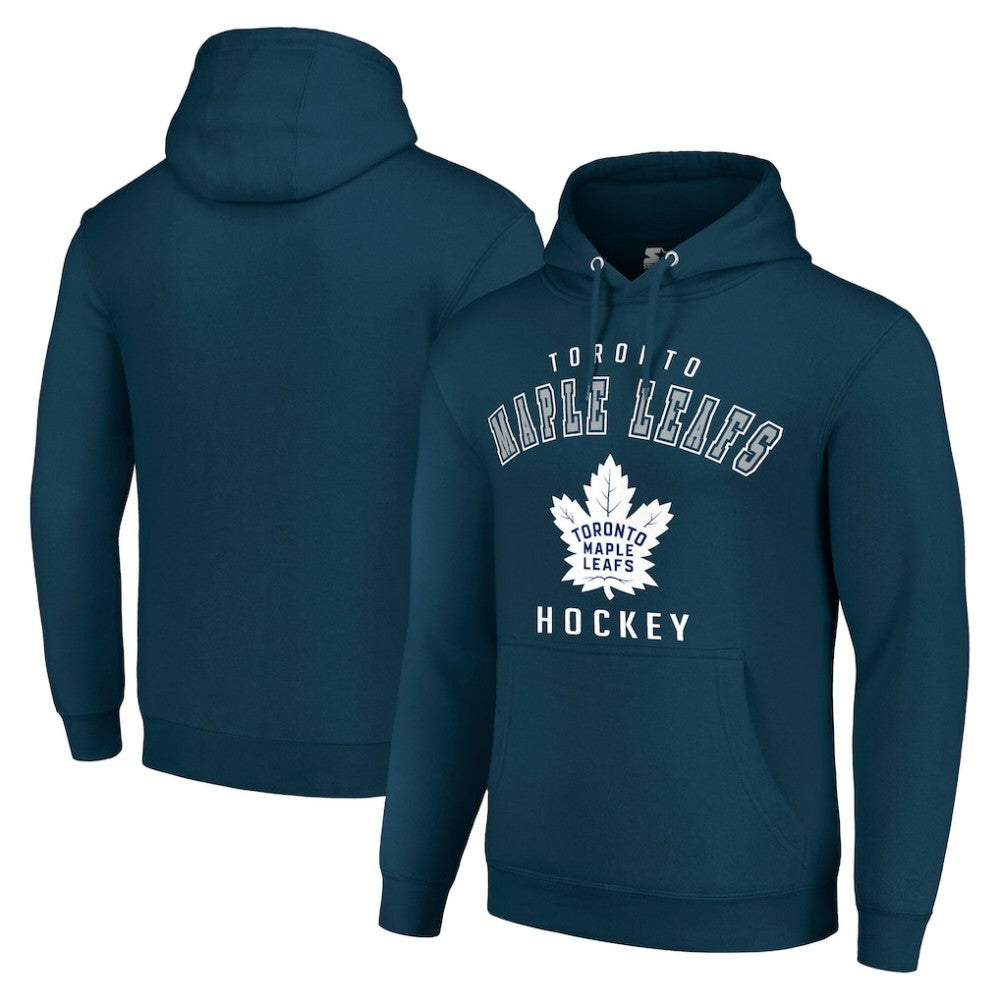 Toronto Maple Leafs Starter Logo Pullover Hoodie - Navy Hoodies