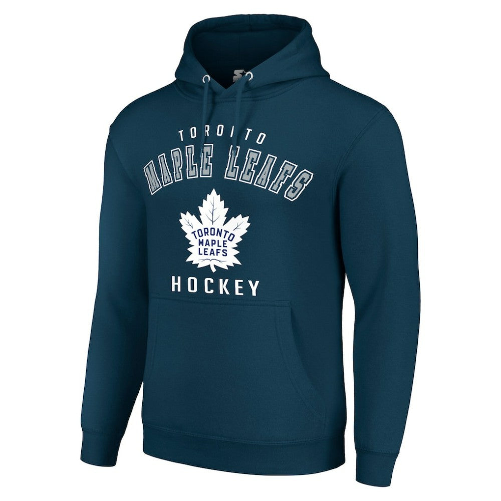 Toronto Maple Leafs Starter Logo Pullover Hoodie - Navy Hoodies