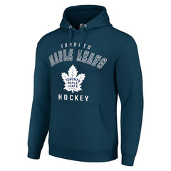 Toronto Maple Leafs Starter Logo Pullover Hoodie - Navy Hoodies