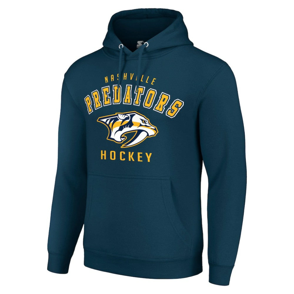 Nashville Predators Starter Logo Pullover Hoodie - Navy Hoodies