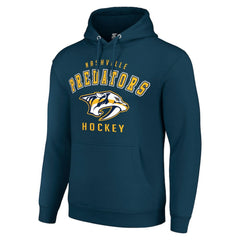 Nashville Predators Starter Logo Pullover Hoodie - Navy Hoodies