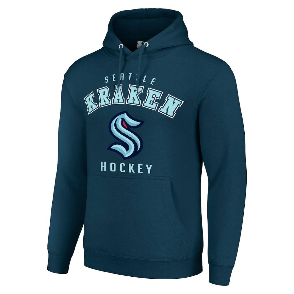 Seattle Kraken Starter Logo Pullover Hoodie - Navy Hoodies