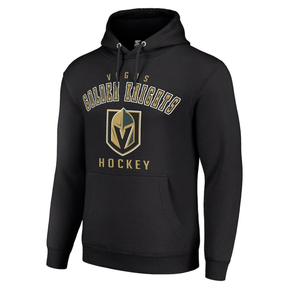 Vegas Golden Knights Starter Logo Pullover Hoodie - Black Hoodies