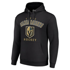 Vegas Golden Knights Starter Logo Pullover Hoodie - Black Hoodies