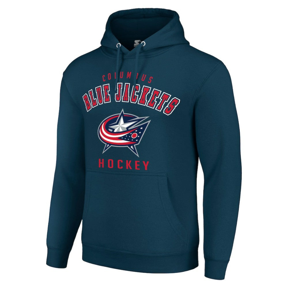 Columbus Blue Jackets Starter Logo Pullover Hoodie - Navy Hoodies