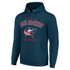 Columbus Blue Jackets Starter Logo Pullover Hoodie - Navy Hoodies
