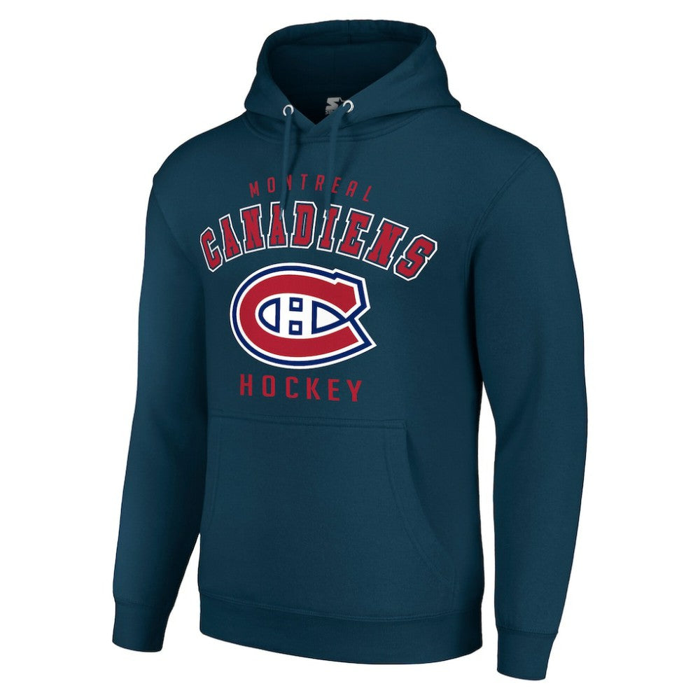 Montreal Canadiens Starter Logo Pullover Hoodie - Navy Hoodies