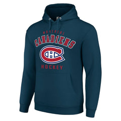 Montreal Canadiens Starter Logo Pullover Hoodie - Navy Hoodies