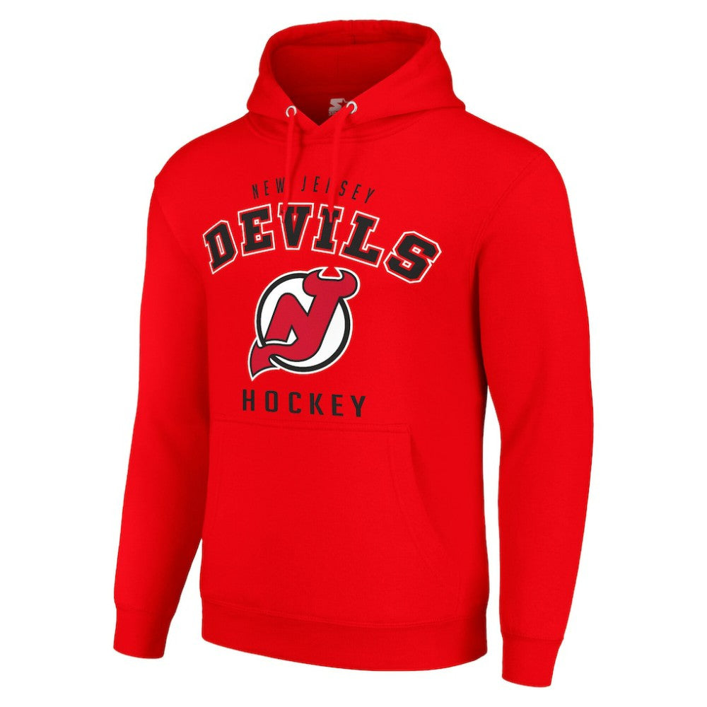 New Jersey Devils Starter Logo Pullover Hoodie - Red Jerseys
