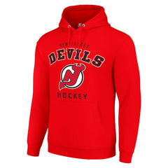 New Jersey Devils Starter Logo Pullover Hoodie - Red Jerseys