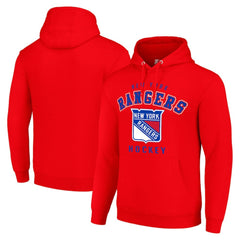 New York Rangers Starter Logo Pullover Hoodie - Red Hoodies