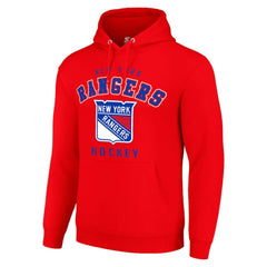 New York Rangers Starter Logo Pullover Hoodie - Red Hoodies