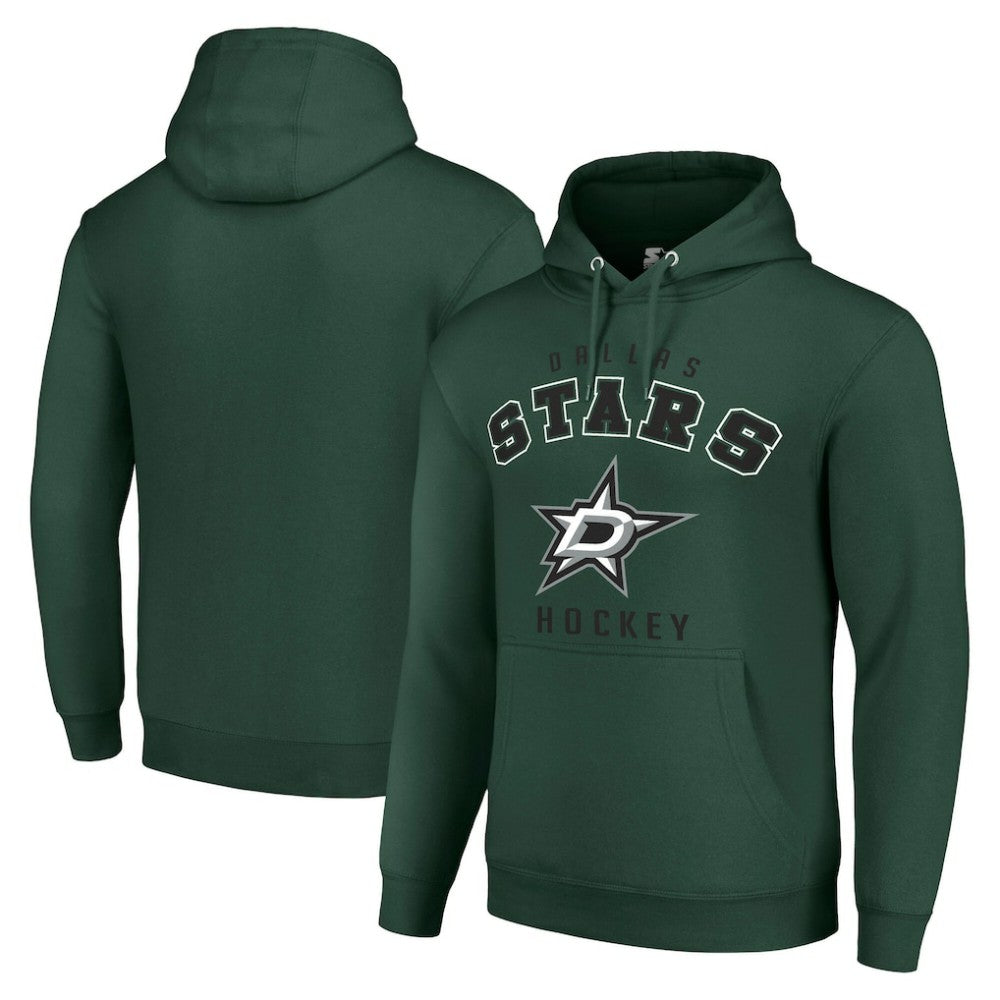 Dallas Stars Starter Logo Pullover Hoodie - Green Hoodies