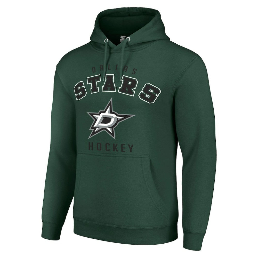 Dallas Stars Starter Logo Pullover Hoodie - Green Hoodies