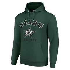 Dallas Stars Starter Logo Pullover Hoodie - Green Hoodies