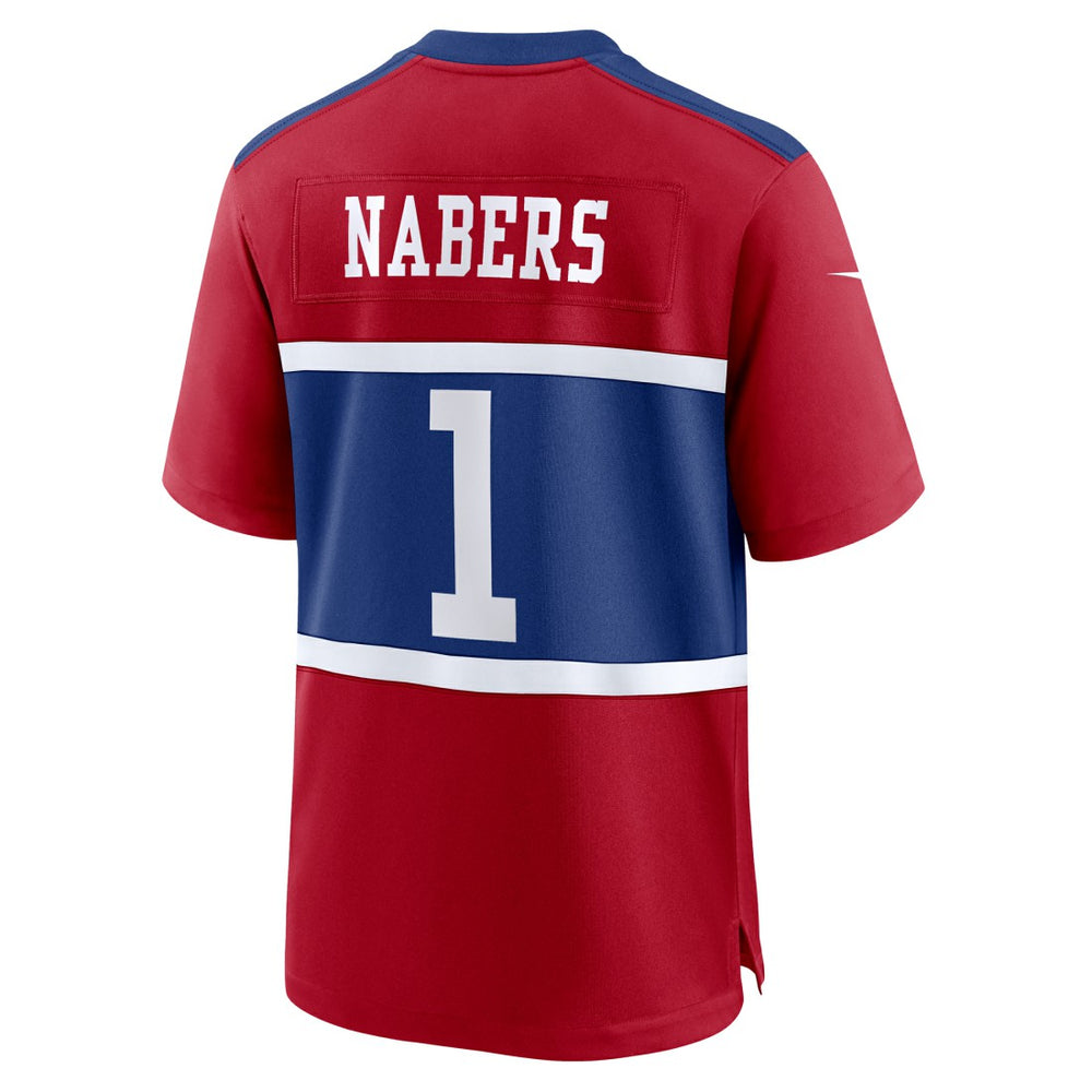 Malik Nabers New York Giants Alternate Game Jersey - Century Red discount