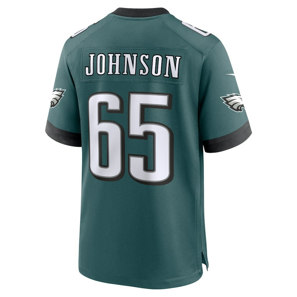 Lane Johnson Philadelphia Eagles Team Game Jersey - Midnight Green for sale