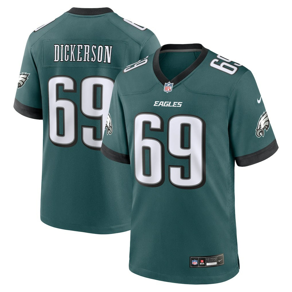 Landon Dickerson Philadelphia Eagles Team Game Jersey - Midnight Green cheap