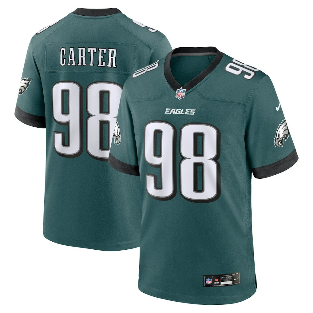 Jalen Carter Philadelphia Eagles Team Game Jersey - Midnight Green online