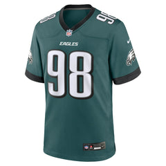 Jalen Carter Philadelphia Eagles Team Game Jersey - Midnight Green online