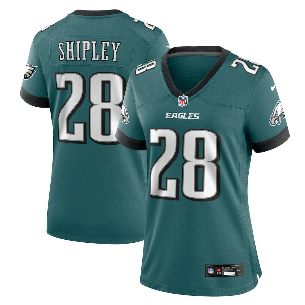 Will Shipley Philadelphia Eagles Women's Team Game Jersey - Midnight Green for sale