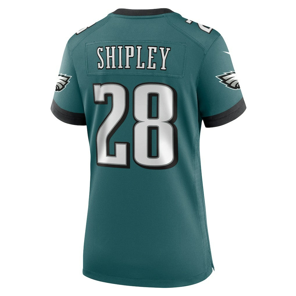 Will Shipley Philadelphia Eagles Women's Team Game Jersey - Midnight Green for sale