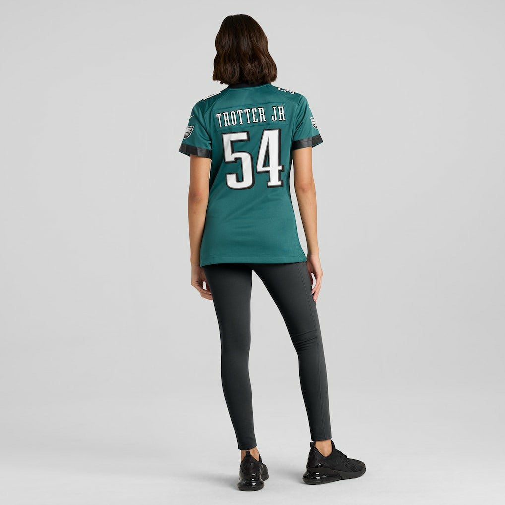 Jeremiah Trotter Jr. Philadelphia Eagles Women's Team Game Jersey - Midnight Green for sale