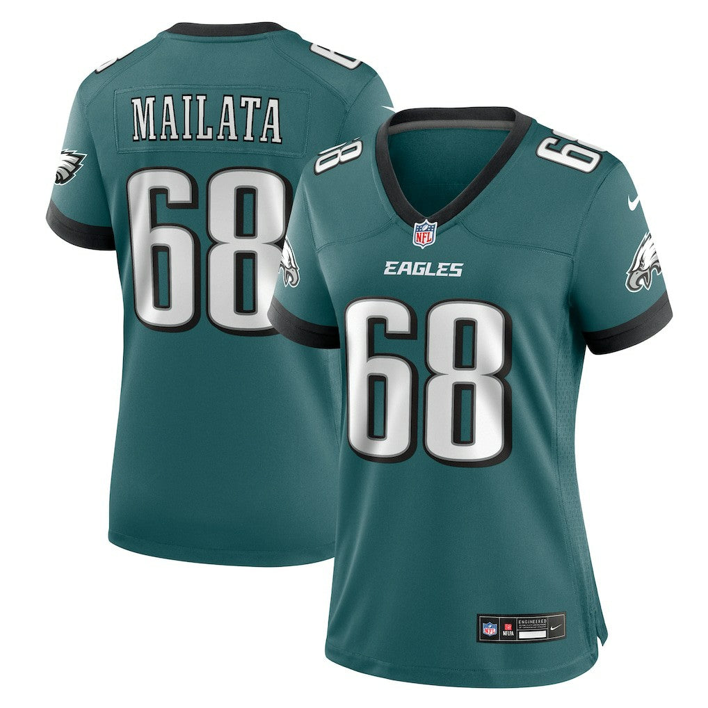 Jordan Mailata Philadelphia Eagles Women's Team Game Jersey - Midnight Green discount
