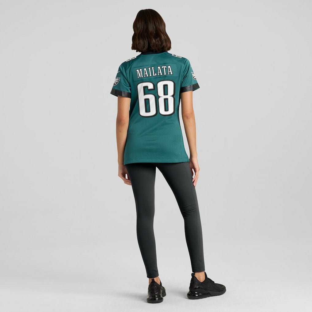 Jordan Mailata Philadelphia Eagles Women's Team Game Jersey - Midnight Green discount