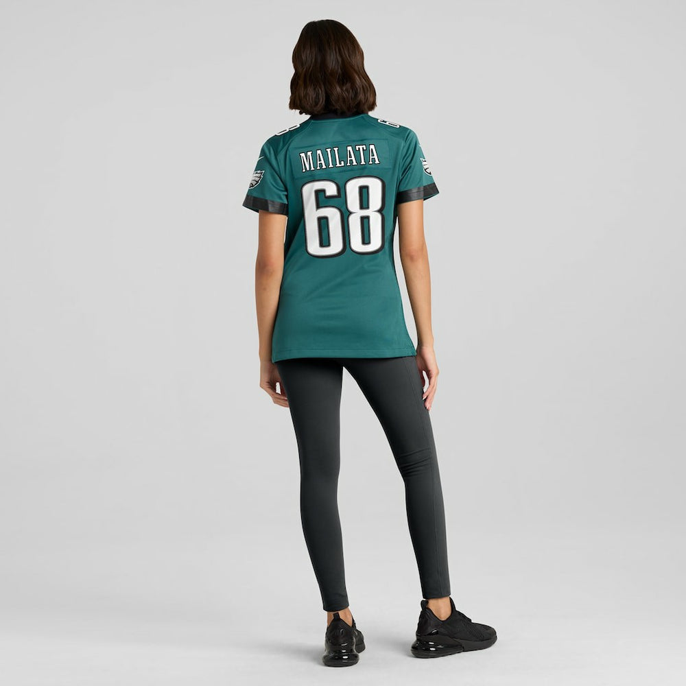 Jordan Mailata Philadelphia Eagles Women's Team Game Jersey - Midnight Green discount