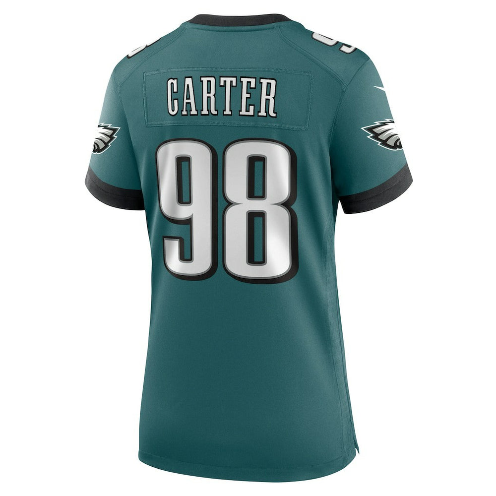 Jalen Carter Philadelphia Eagles Women's Team Game Jersey - Midnight Green discount