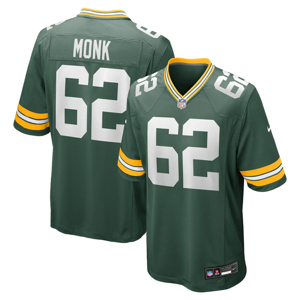 Jacob Monk Green Bay Packers Game Jersey - Green cheap