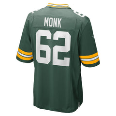 Jacob Monk Green Bay Packers Game Jersey - Green cheap