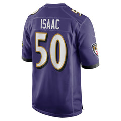 Adisa Isaac Baltimore Ravens Team Game Jersey - Purple online