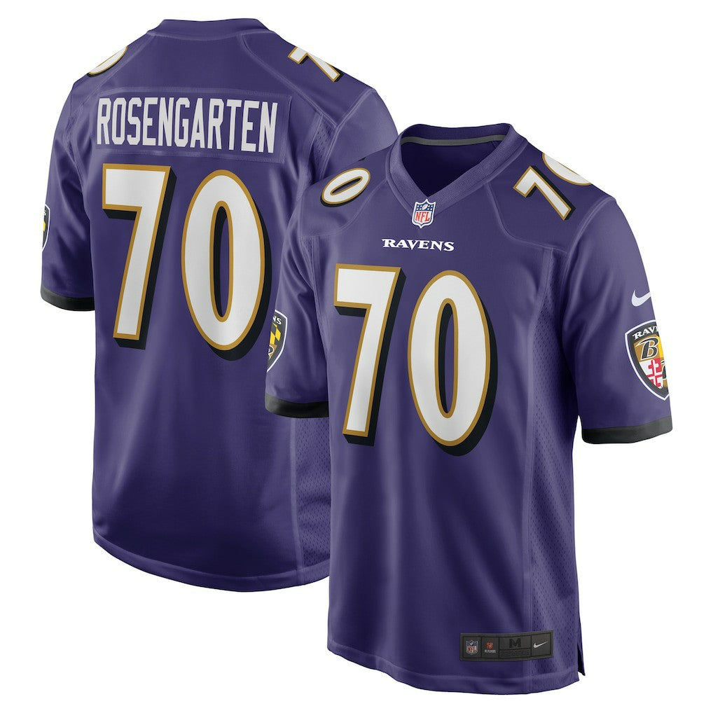 Roger Rosengarten Baltimore Ravens Team Game Jersey - Purple on sale
