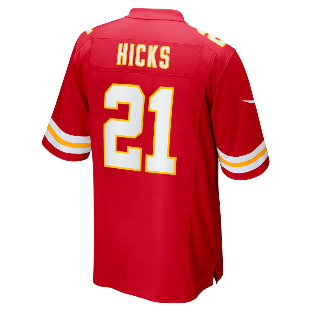 Jaden Hicks Kansas City Chiefs Game Jersey - Red cheap