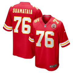 Kingsley Suamataia Kansas City Chiefs Game Jersey - Red cheap