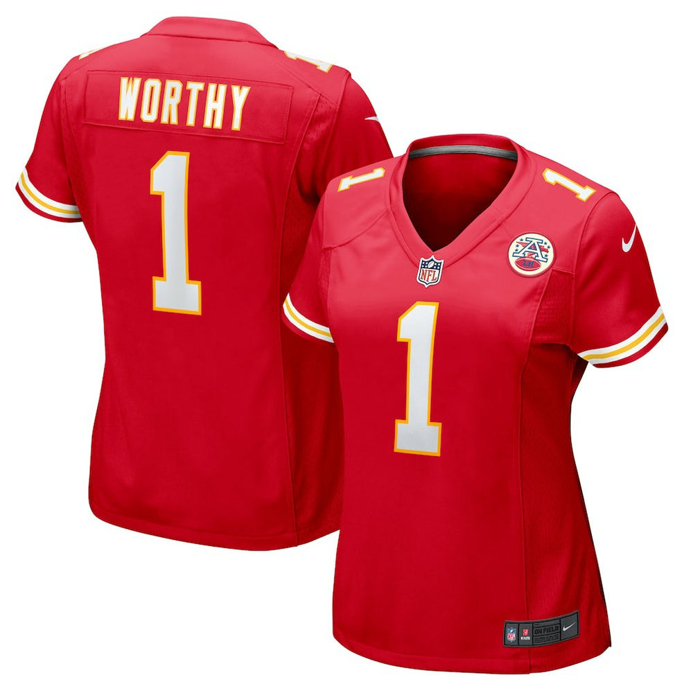 Xavier Worthy Kansas City Chiefs Women's Game Jersey - Red outlet