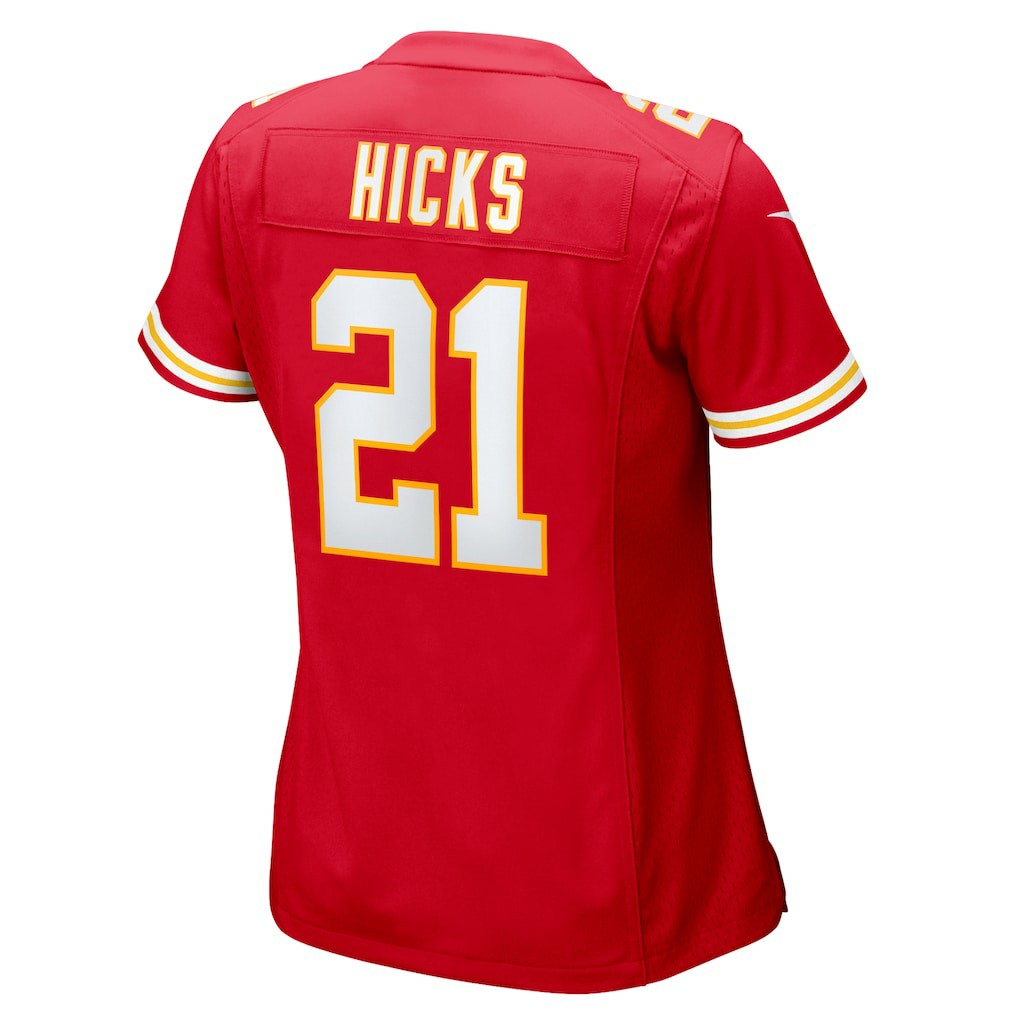 Jaden Hicks Kansas City Chiefs Women's Game Jersey - Red discount