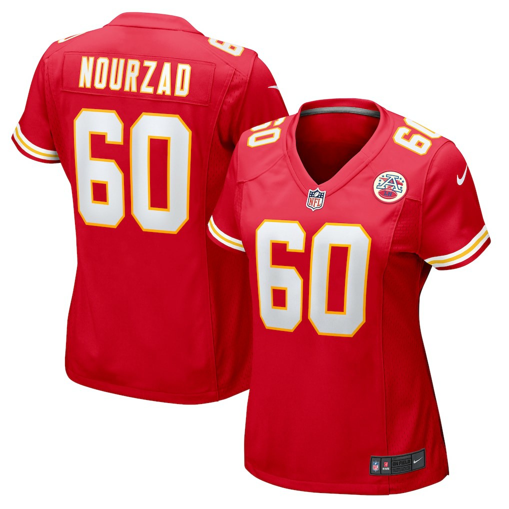 Hunter Nourzad Kansas City Chiefs Women's Game Jersey - Red cheap