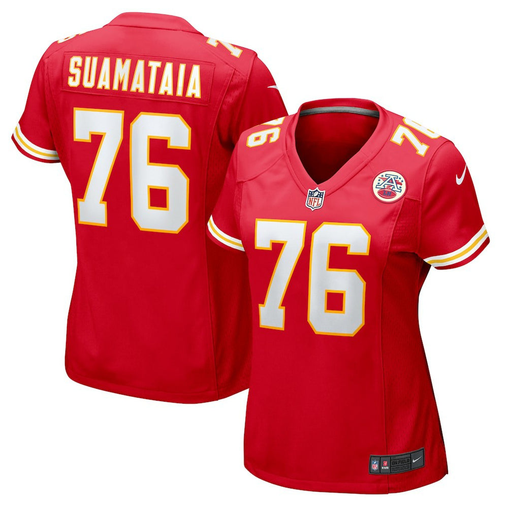 Kingsley Suamataia Kansas City Chiefs Women's Game Jersey - Red on sale