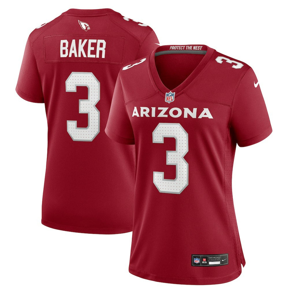 Budda Baker Arizona Cardinals Women's Team Game Jersey - Cardinal on sale