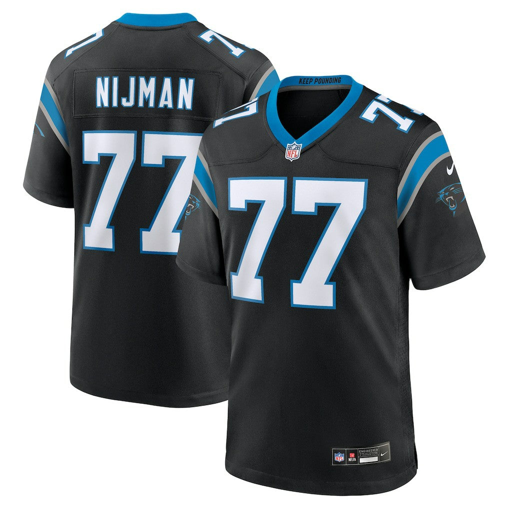 Yosh Nijman Carolina Panthers Game Jersey - Black for sale