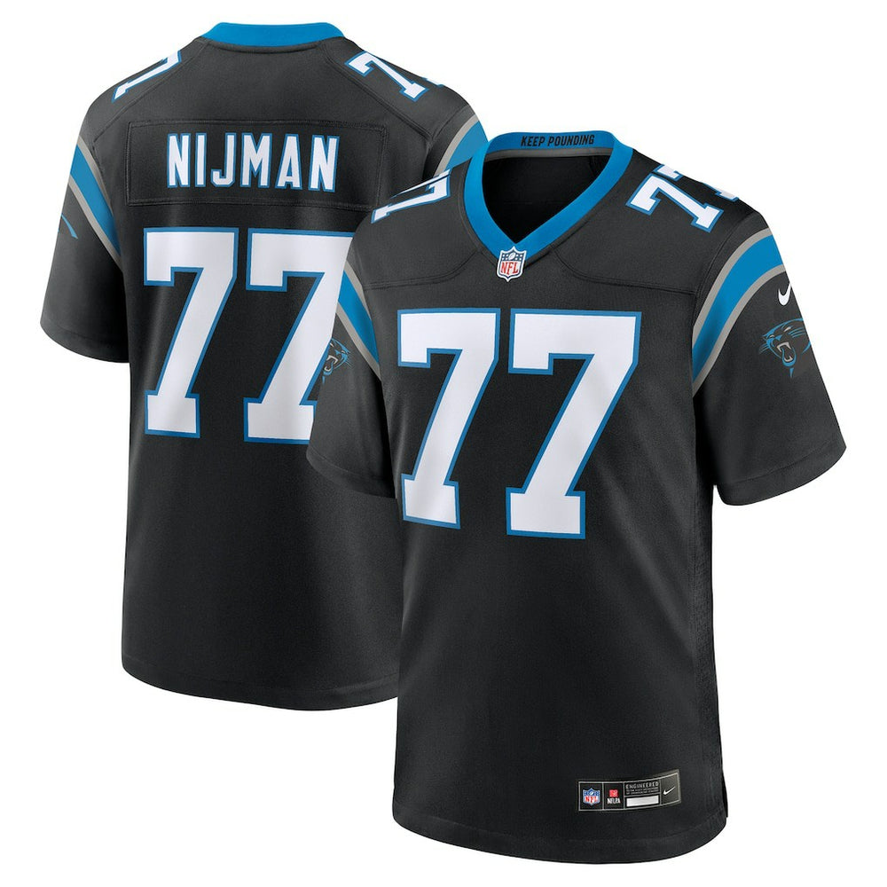 Yosh Nijman Carolina Panthers Game Jersey - Black for sale