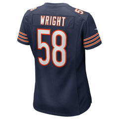 Darnell Wright Chicago Bears Women's Game Jersey - Navy discount