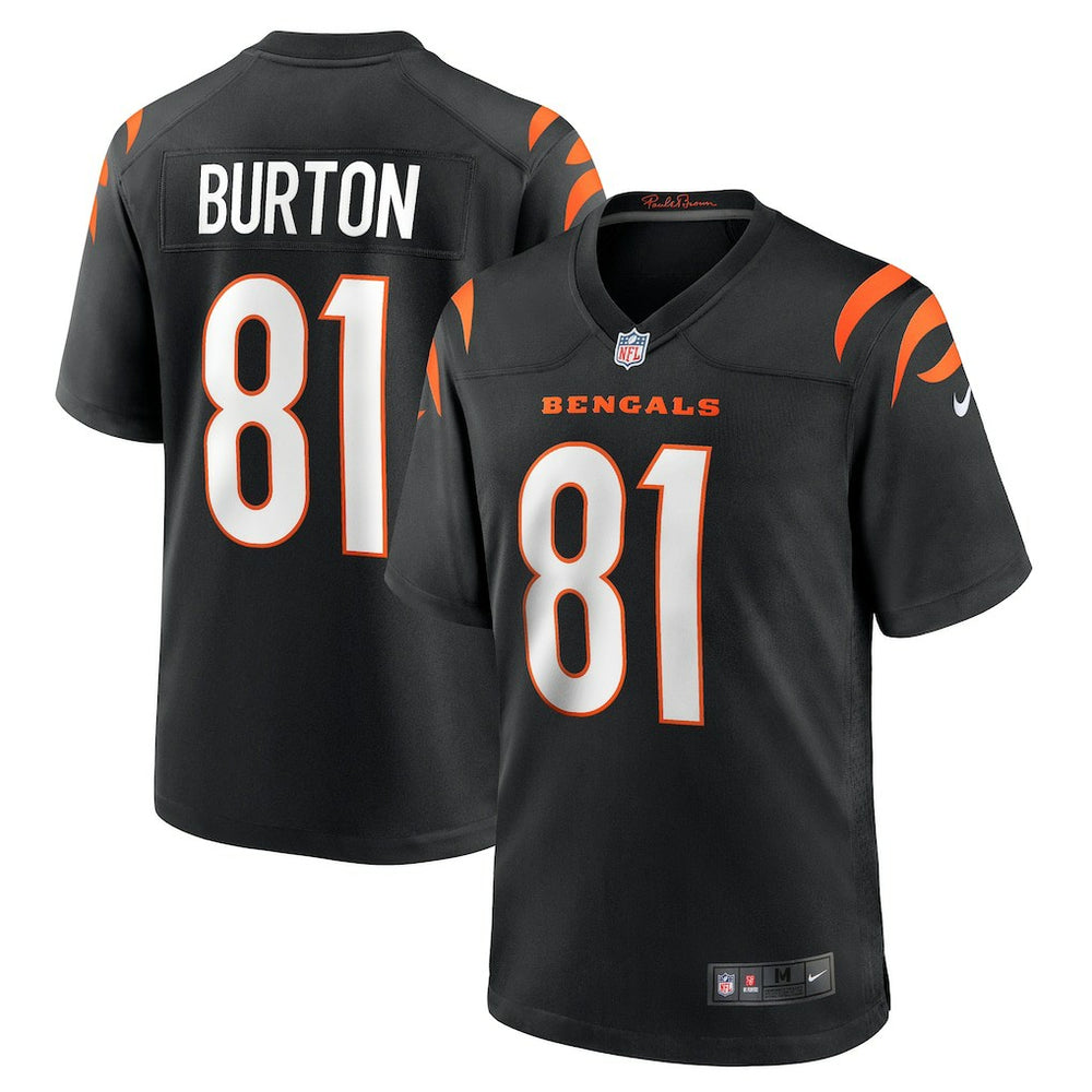 Jermaine Burton Cincinnati Bengals Game Jersey - Black sale