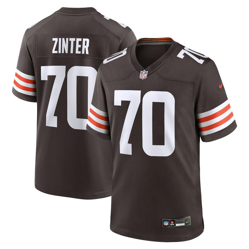 Zak Zinter Cleveland Browns Team Game Jersey - Brown outlet