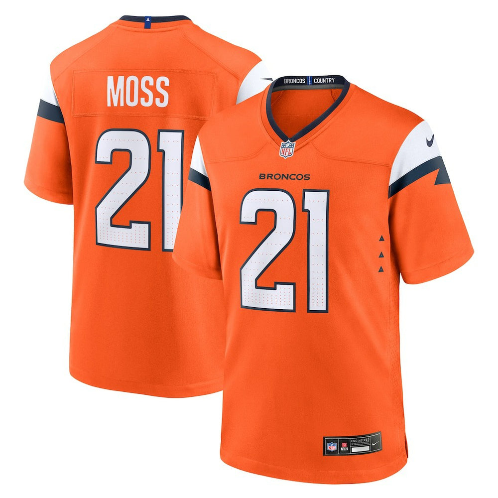 Riley Moss Denver Broncos Team Game Jersey - Orange online