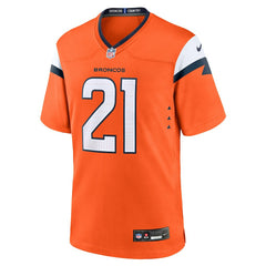 Riley Moss Denver Broncos Team Game Jersey - Orange online