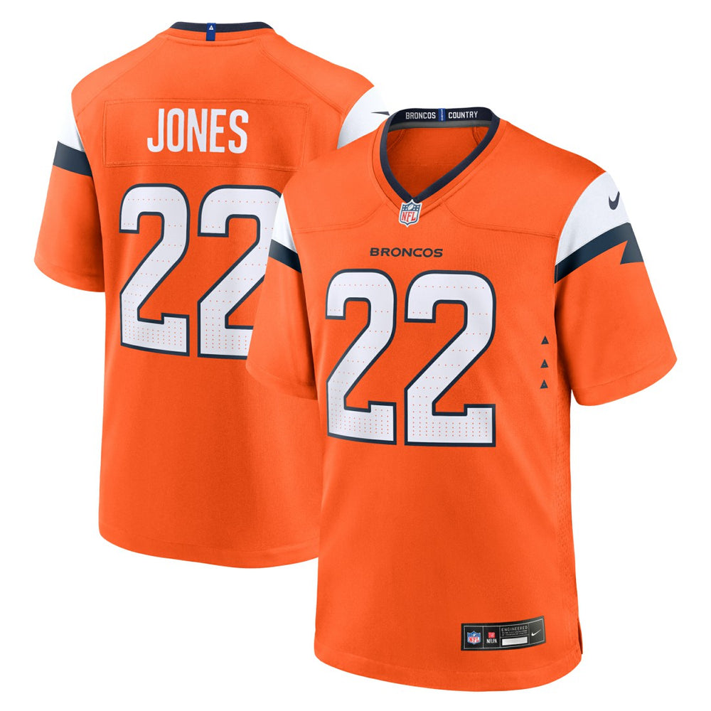 Brandon Jones Denver Broncos Team Game Jersey - Orange online